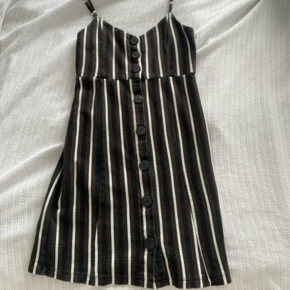 Brown Striped Dress - Picture 1 of 3